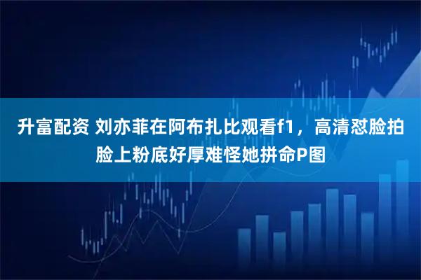 升富配资 刘亦菲在阿布扎比观看f1，高清怼脸拍脸上粉底好厚难怪她拼命P图