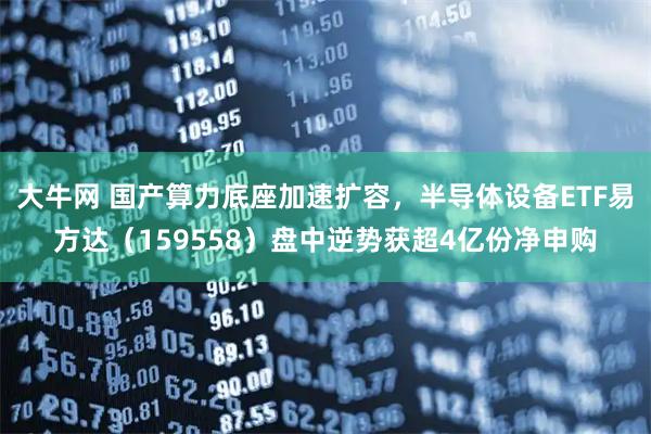 大牛网 国产算力底座加速扩容，半导体设备ETF易方达（159558）盘中逆势获超4亿份净申购